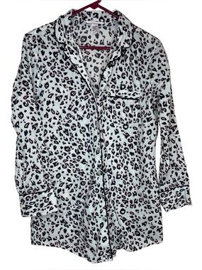 Victoria's Secret Pink and Black Leopard Sleep Shirt